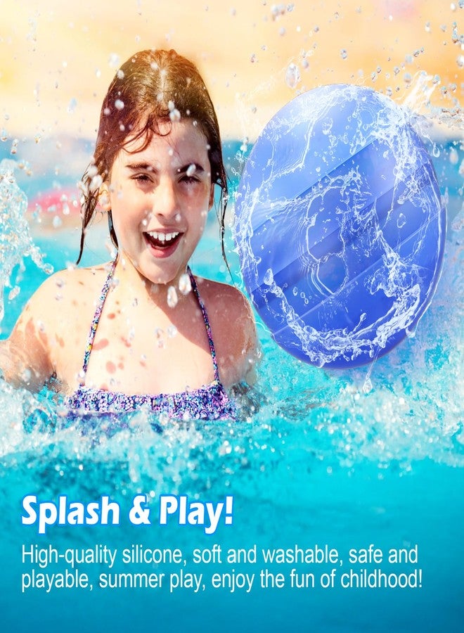 CloudValley Reusable Water Balloons, 12 Pcs Non-Magnet Self-Sealed Quick Fill Beach with Mesh Bag, Latex-Free Silicone Splash Bomb, Outdoor Pool, Summer Bath Party Game - Image 5