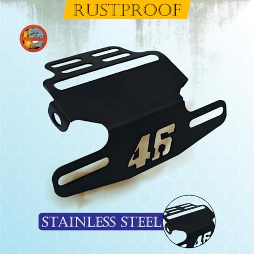 OBEROI'S TRADERS Universal Motorcycle Tail Tidy, Number Plate Holder, Fender Eliminator Kit with Lightweight Bracket - Image 2