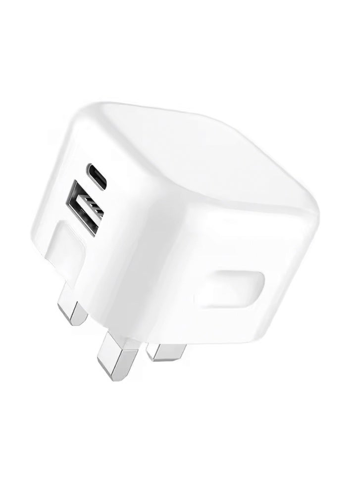 عام شاحن سريع USB C قابل للطي من المملكة المتحدة بقوة 20 وات - Image 1