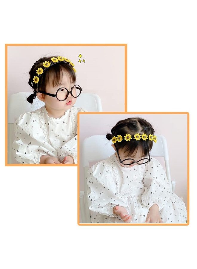 Aaiffey Sweet Princess Hairstyle Hairpin for Girl, Double Layer Headbands with Clips Twist Plait,Fashion Hair Hoops Cute Double Bangs Hairpin Headbands for Women Girls 4Pcs - Image 5