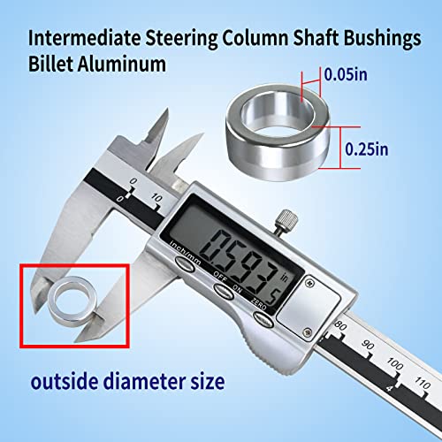 Vsttar 1 Pair of Intermediate Steering Shaft Bushings Column Stem 6061-Billet Aluminum 2003-2019 Bushing 1500/2500/3500/4500/5500, Fit for Dodge Ram 5.9, 6.7 and Cummins Diesel Mopar - Image 3