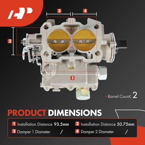 A-Premium 2 Barrel Carburetor with Long Linkage Compatible with Rochester Mercruiser Mercury Marine 2.5L 3.0L 4 Cyl Engines, Electric Automatic Choke, Replace# 3310-864940A01, 3310864940A01, 8M0045397 - Image 3