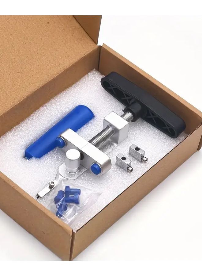 2 في 1 مجموعة أدوات يدوية بقاطعة سيراميك زجاجي مع أسطوانة ماسية فضي - Image 1