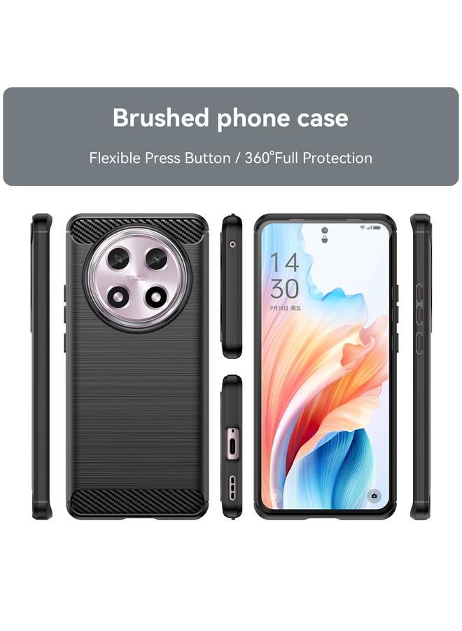 اس-توب جراب لهاتف OPPO A2 Pro مصنوع من ألياف الكربون وملمس ناعم من مادة TPU - Image 2