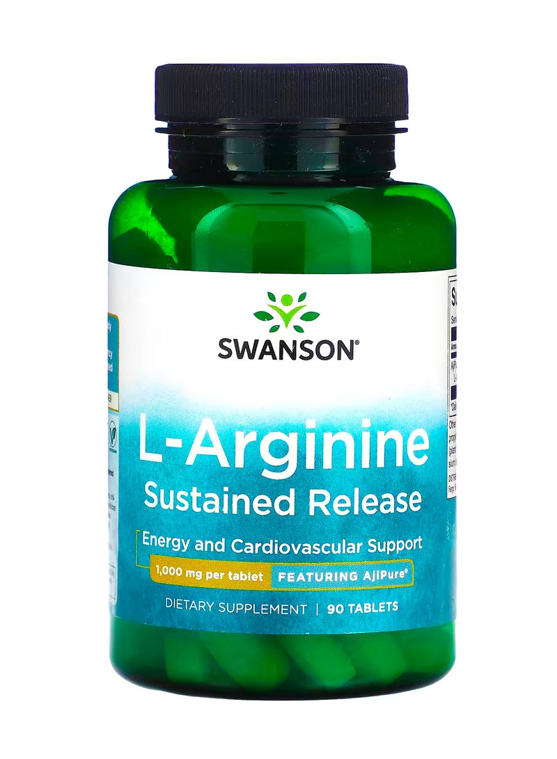 ل-أرجينين ، إطلاق مستدام ، 1،000 ملجم ، 90 قرصًا