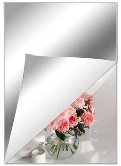 MOMENT 1 Pack Flexible Mirror Sticker Self Adhesive Mirror Sheet For Wall, Plastic Non Glass Sticky Kid Safety Mirror Tiles For Wall Rectangle 30X40Cm  - Image 1