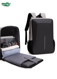 Men Business Shoulder USB External Interface Computer Bag, Color: 8001-J Gray
