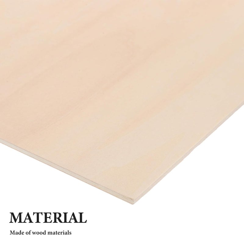 Advanced compact design Healifty 5pcs Unfinished Wooden Boards for Crafts DIY Rectangular Wood Sheets 200x200x3mm Wood Pieces for Woodworking and Handmade Projects Reliable local delivery service - Image 3