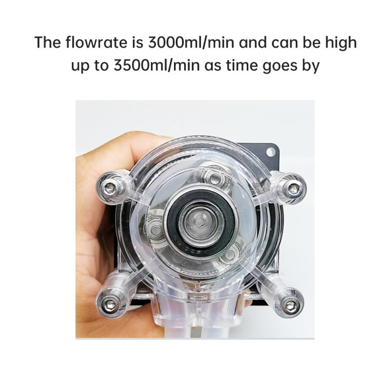 Peristaltic Pump 24V 3000Ml/Min High Flow Rate - Durable Stainless Steel Construction Quiet Reliable Operation for Industrial Liquid Transfer Applications - Image 3