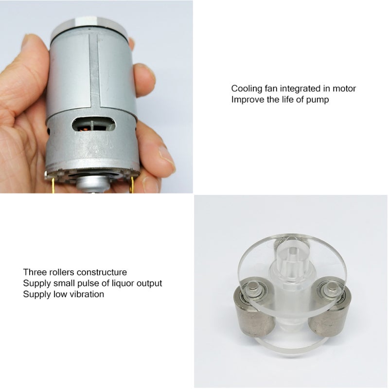 Peristaltic Pump 24V 3000Ml/Min High Flow Rate - Durable Stainless Steel Construction Quiet Reliable Operation for Industrial Liquid Transfer Applications - Image 5