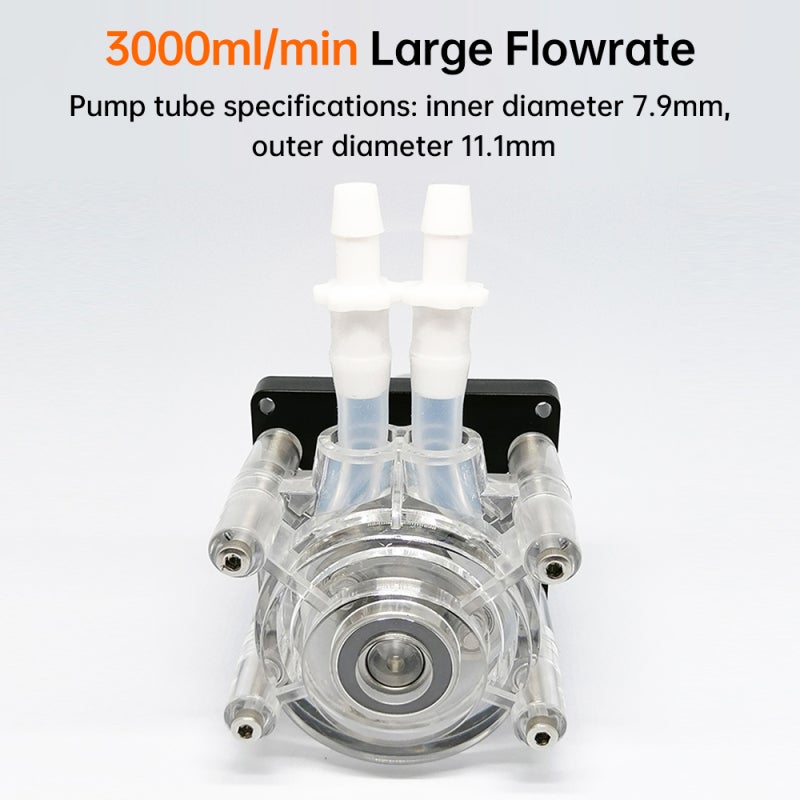 Peristaltic Pump 24V 3000Ml/Min High Flow Rate - Durable Stainless Steel Construction Quiet Reliable Operation for Industrial Liquid Transfer Applications - Image 2