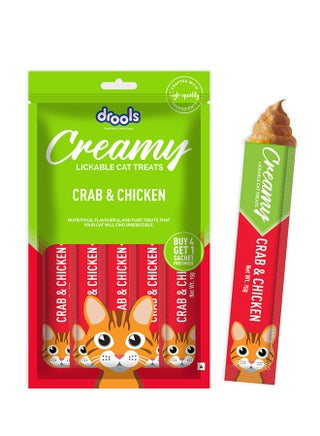 Creamy Lickable Cat Treats  Crab & Chicken