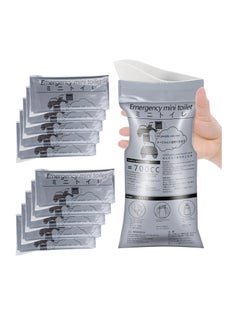 OASIS-TH Disposable Urinal Bag Portable Emergency Mini Toilet for Camping Pee Bags Travel Traffic Jam Emergency Urine Vomit  For Men Women Kids Children Patient 10Pack  - Image 1