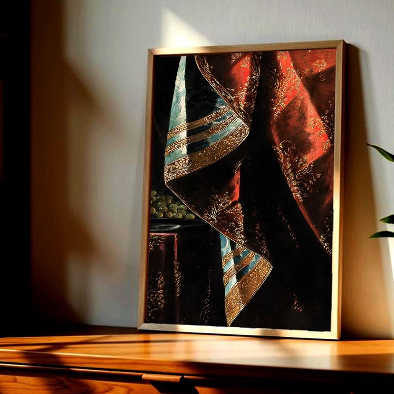 Marktna Canvas painting with a traditional art design and a hollow frame, measuring (50×70), one piece - Image 3