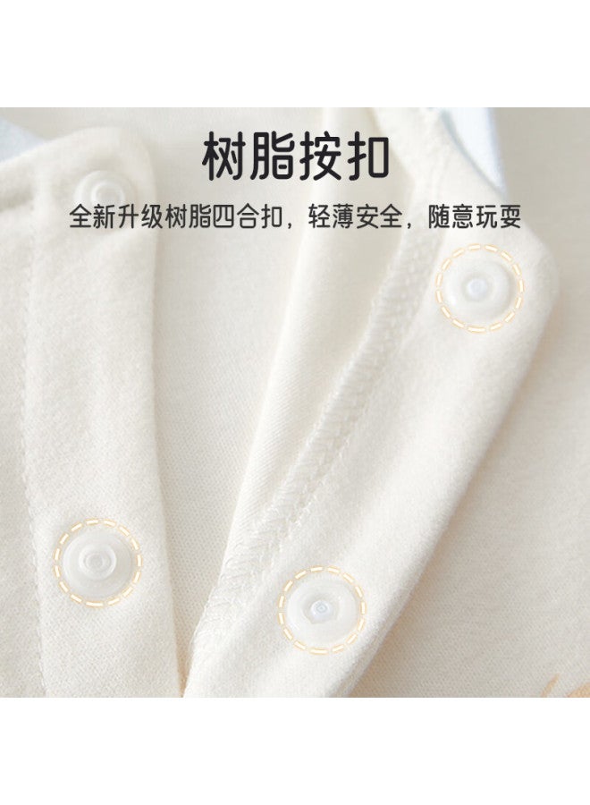 Lovebox Aibaoshi Baby Romper, Class A Pure Cotton, Spring Autumn Winter, Infant Onesie, Outdoor Wear, Monk Outfit, Moon Bear, 80cm T214 - Image 2