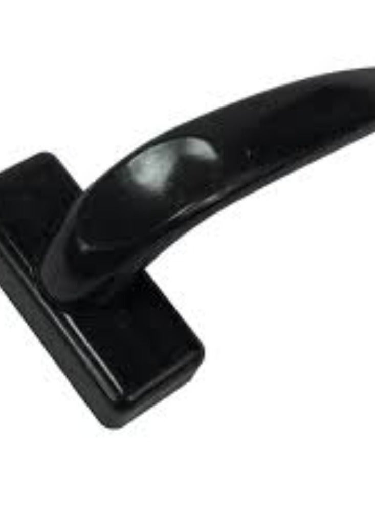 KNP KNP Aluminum Door Handle in black combines modern design with durability, making it an ideal choice for various types of doors.  - Image 1