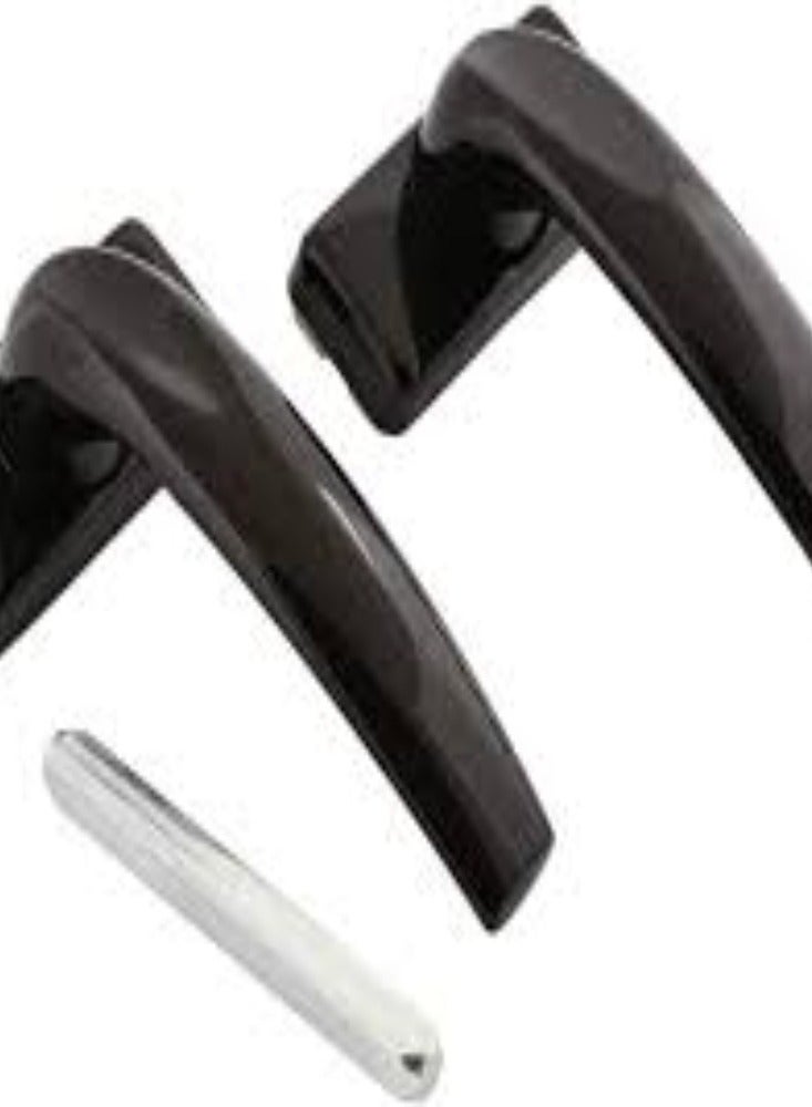 KNP KNP Aluminum Door Handle in black combines modern design with durability, making it an ideal choice for various types of doors.  - Image 2