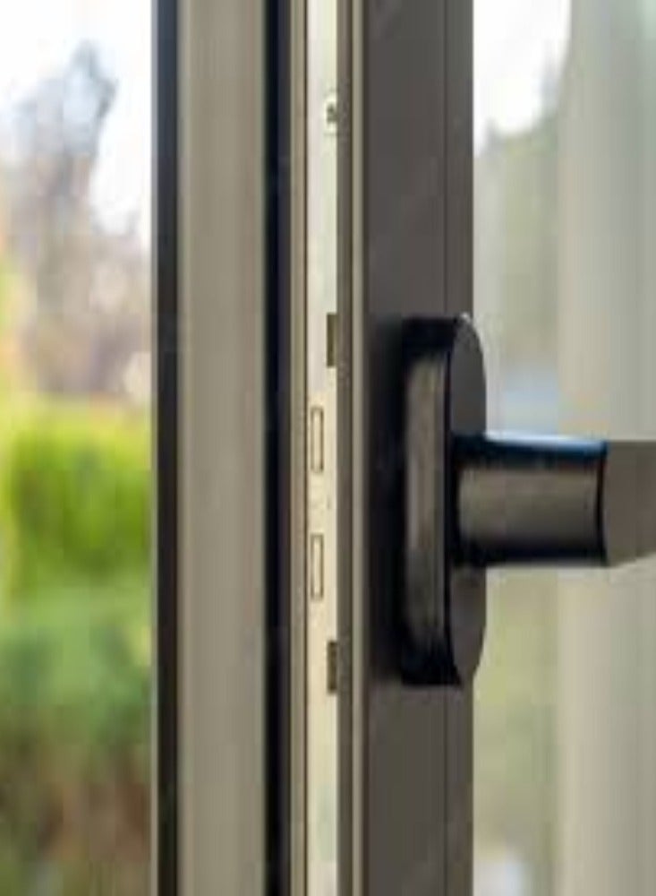 KNP KNP Aluminum Door Handle in black combines modern design with durability, making it an ideal choice for various types of doors.  - Image 3