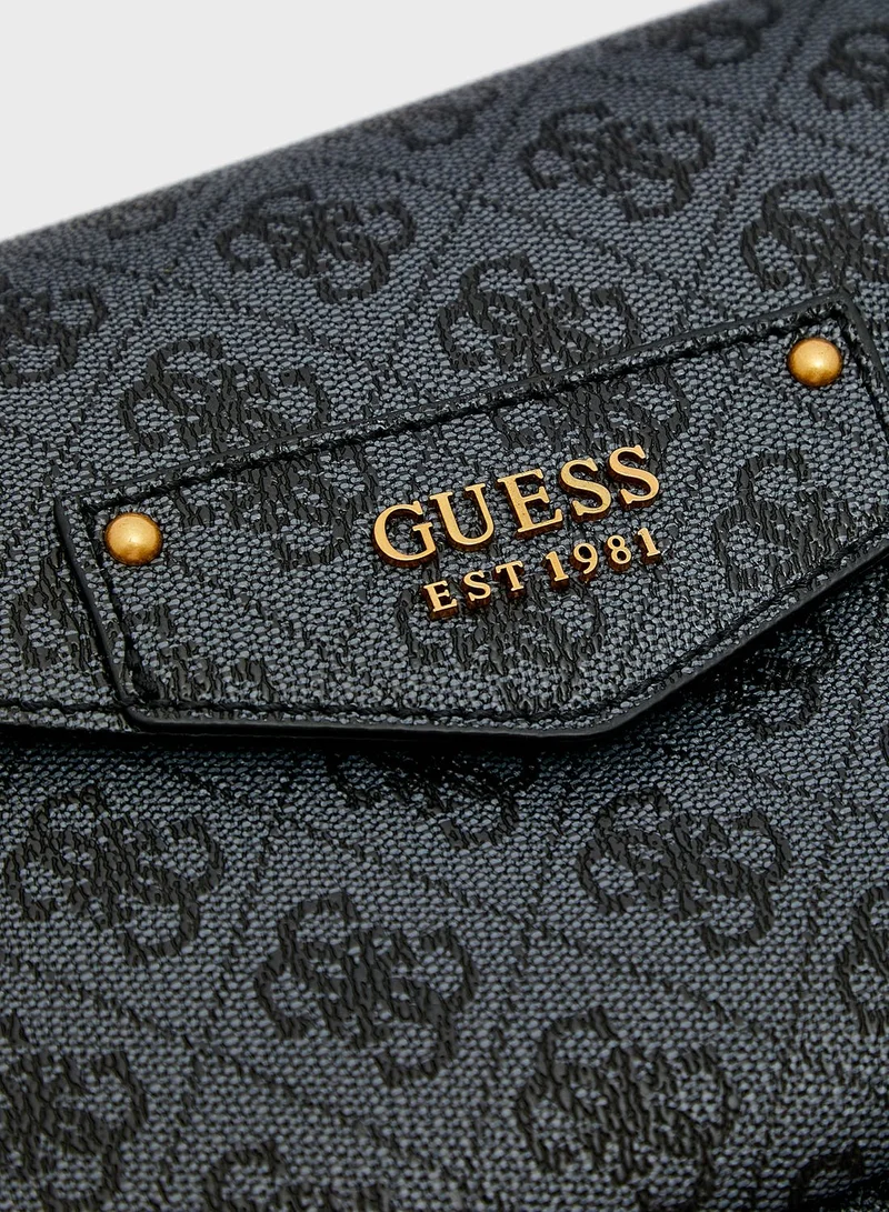 GUESS Eco Brenton Flap Over Shoulder Bag