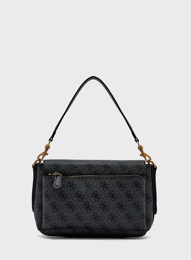 GUESS Eco Brenton Flap Over Shoulder Bag