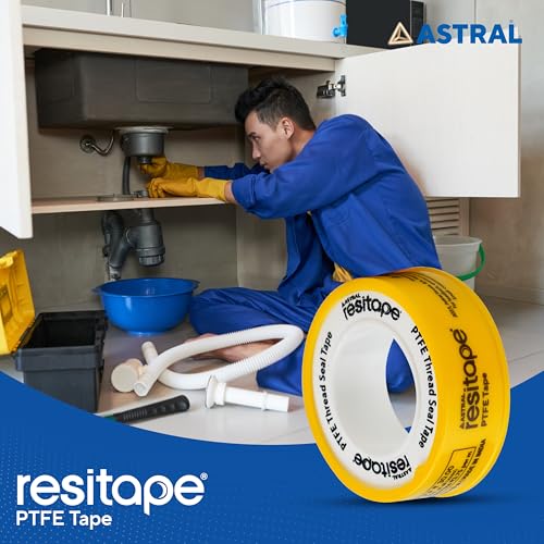Resitape Astral PTFE Tape, White | 8 mtr x 12 mm | Pack of 10 |High Performance Teflon Tape | Thread Sealing | Extreme Temperature & Chemical Resistance | Corrosion Resistant - Image 5