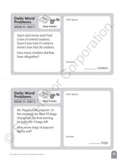 Daily Word Problems Math, Grade 2 Student Workbook  - Image 2