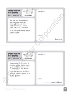 Daily Word Problems Math, Grade 2 Student Workbook  - Image 5