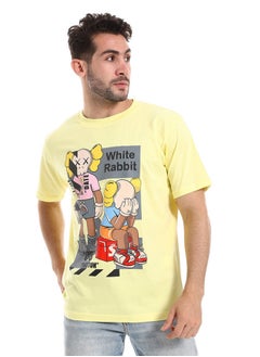 White Rabbit Printed Cotton Summer T-Shirt