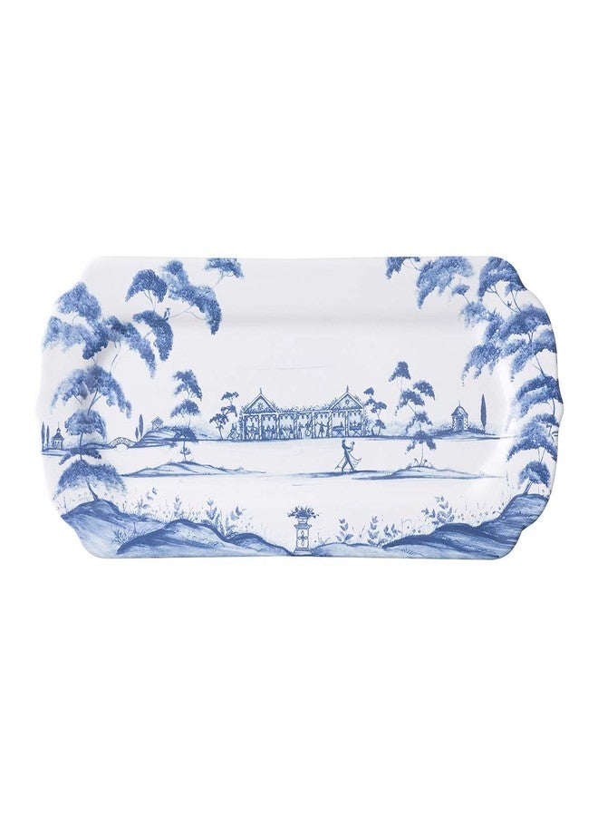 Juliska Country Estate 15" Hostess Tray - Delft Blue - Image 1