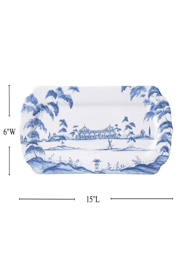 Juliska Country Estate 15" Hostess Tray - Delft Blue - Image 5