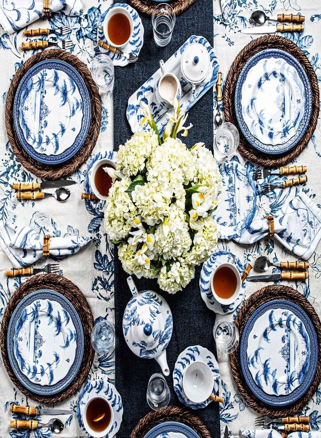 Juliska Country Estate 15" Hostess Tray - Delft Blue - Image 3