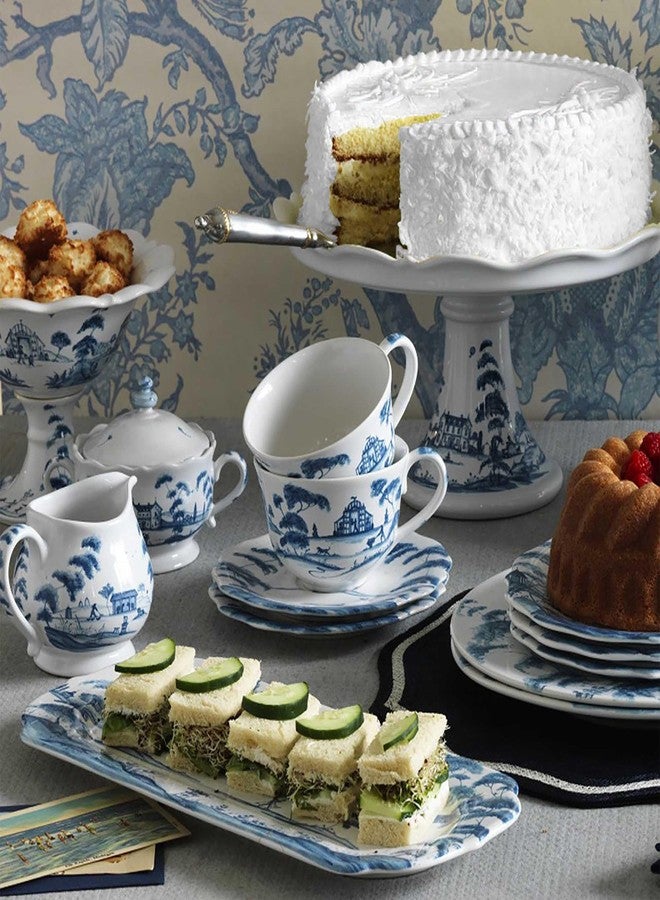 Juliska Country Estate 15" Hostess Tray - Delft Blue - Image 2