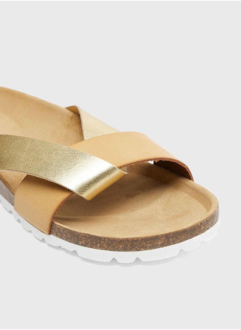 BAYTON Mildura Criss-Cross Leather Strap Sandals  - Image 4