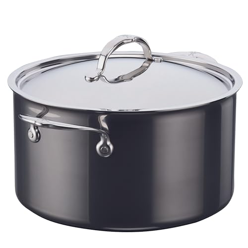 Hestan - NanoBond Collection - Titanium Stainless Steel 8-Quart Stock Pot with Lid - Toxin, PFAS, & Chemical Free Clean Cookware, Induction Cooktop Compatible - Image 1