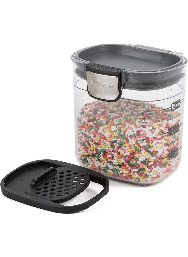 Progressive International Progressive PKS-401 1.5 Cup Mini Prokeeper+ Airtight Silicone Seal Storage Container Great For Spices & Baking Acessories (2- Piece) - Image 2
