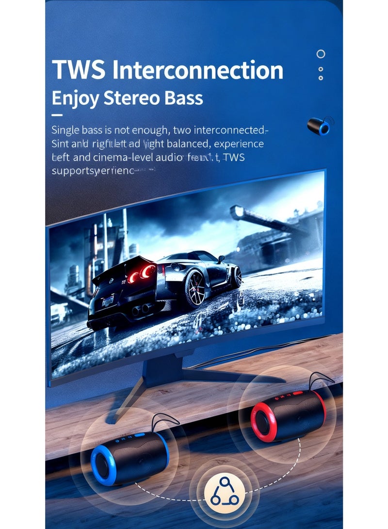 Bluetooth 5.3 Portable Speaker - TSN-1, Up to 10 Days Standby, Strong 52mm Sound, Perfect for Gifts - Image 4