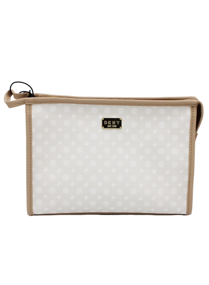 دكني حقيبة مستحضرات التجميل ليجاسي تي ستاند من دي كيه إن واي، حقيبة مكياج للسفر صغيرة، حقيبة تخزين صغيرة مضادة للماء وخفيفة الوزن، حقيبة مكياج صغيرة، حقيبة أدوات الزينة للسفر - Image 1