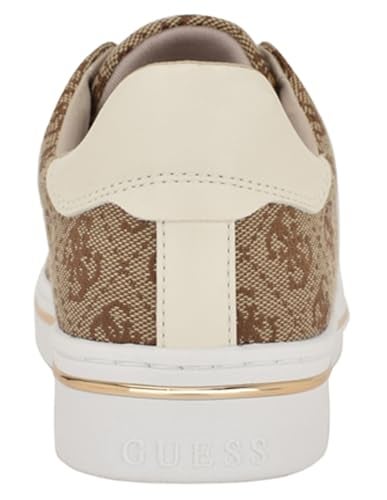 Guess Women's Stasey Sneaker, Medium Brown/Pink Logo 210, 9 - Image 3