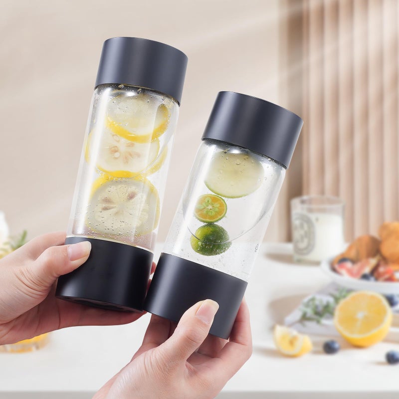OSCEVIA Sparkling Water Machine Soda Maker Beverage Drink Dispenser for Home, Soda Streaming with 1L BPA Free Bottle, 2 Portable Bottle for travel, Seltzer & Carbonator Srew-in 60L CO2 (NOT Included), Black - Image 4