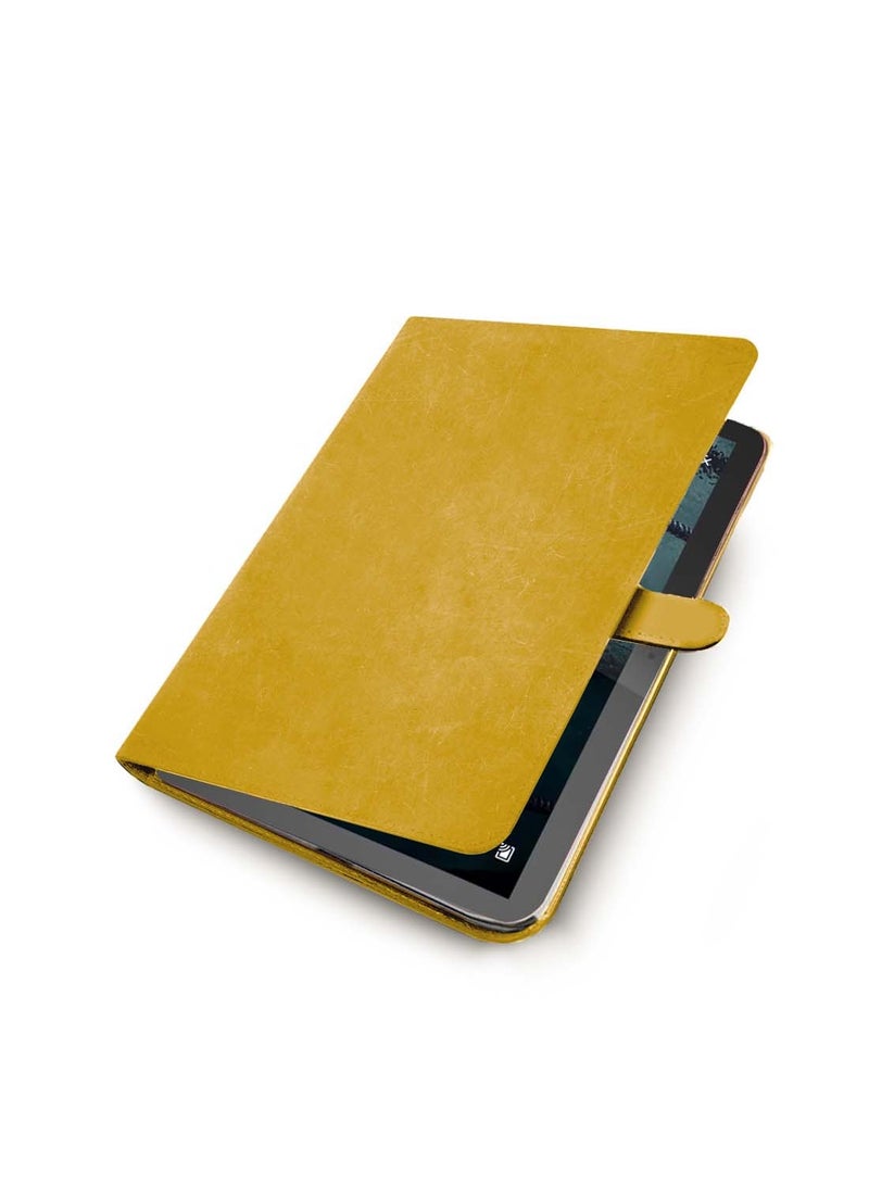Wtech Honor Pad V9 11.5  2024 (11.5 inches) WTech PU Leather Magnetic Closure Flip Case Cover (TCFPSR) - Mustard - Image 4