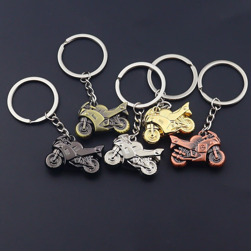Metal Motorcycle Keychain Helmet 3D Motorbike Keychain Creative Gift - Image 2