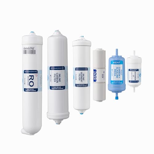KENT AMC Spare Kit - RO Alkaline | Included Components High Flow RO Membrane, FRT 450, Inline Sediment Filter, Inline Carbon Filter, Hollow Fiber Membrane RO, Post Carbon + Alkaline Filter - Image 1