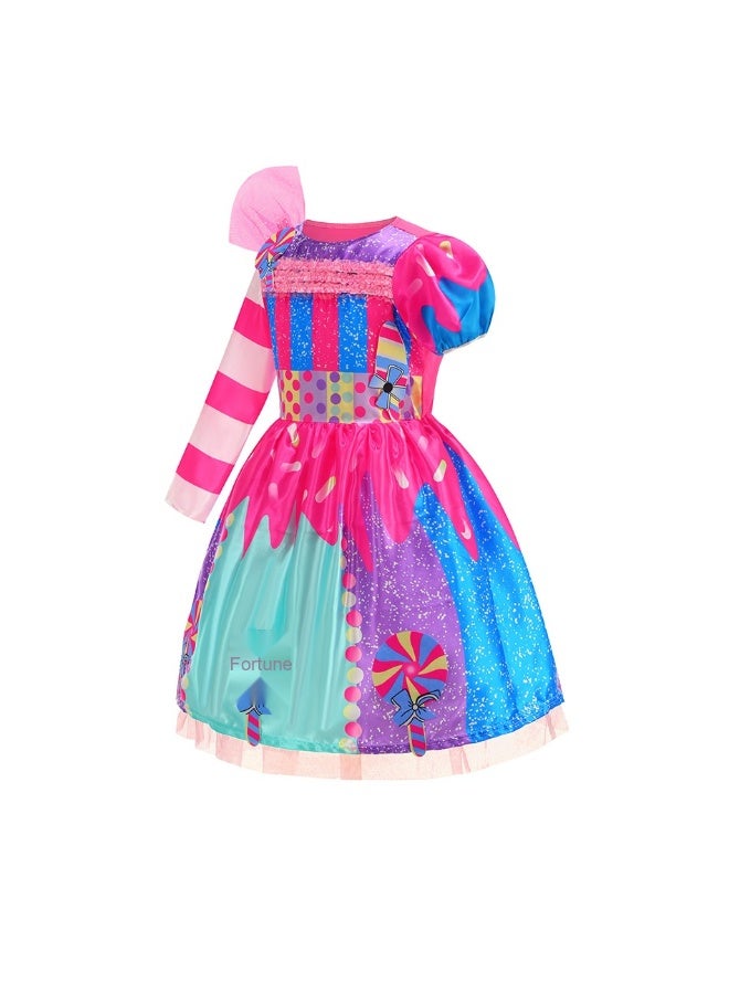 Halloween Children's Net-silk Candy Princess Dress Candy One-piece Dress Cute Candy Formal Dress - Image 3