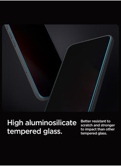 Spigen واقي شاشة GLASTR EZ Fit HD للخصوصية لهاتف iPhone 16 Pro Max مصنوع من زجاج مقوى ممتاز مع تقنية Auto Align [عبوة واحدة]  - Image 4