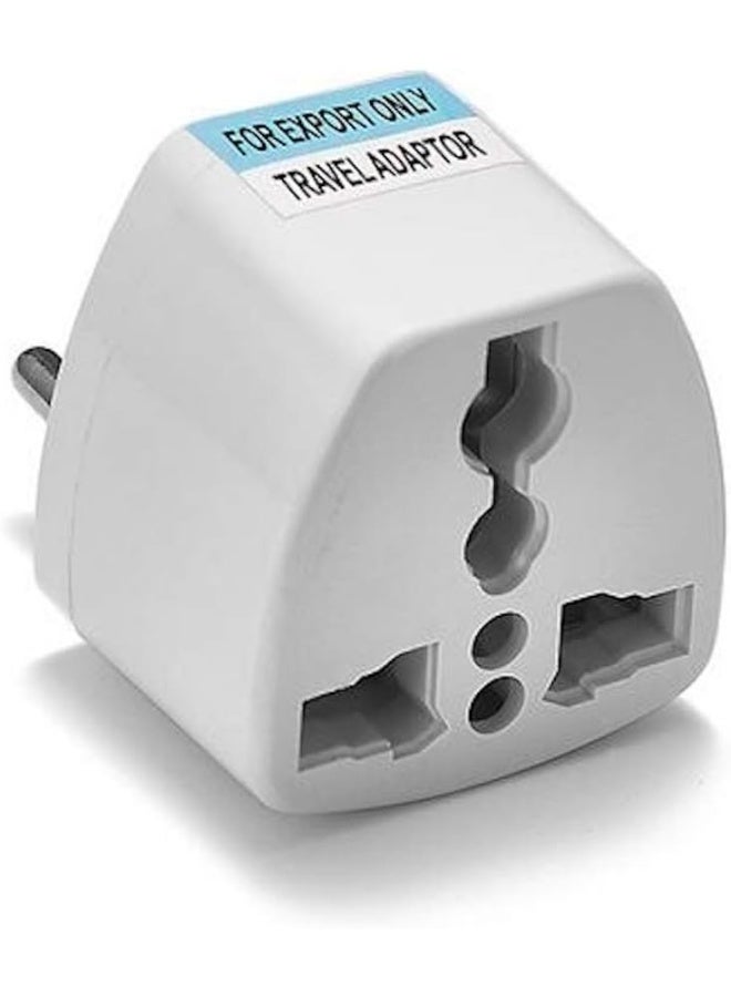 Universal Adapter 3 round pin socket -  Little plug, India, Nepal, Sri Lanka and Bhutan - Type D plug - Image 3