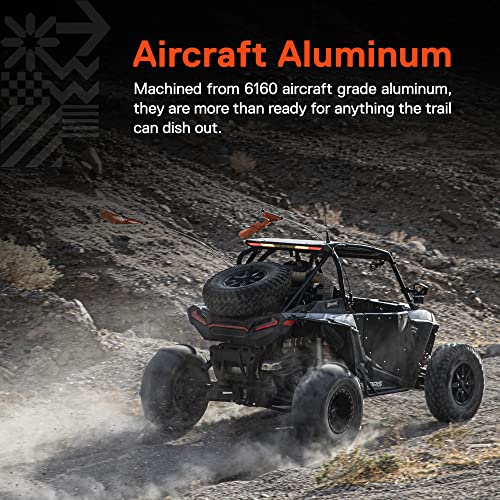 ONLINE LED STORE True Mods Quick-Release Flag Pole Holder Kit [1/4" & 5/16" Poles] [LED Whip Mount Ready] Aluminum Mounting Base for ATV UTV Sand Dune Buggy 4 Wheeler Side By Side SXS Polaris RZR Razor Can-Am Maverick - Image 5