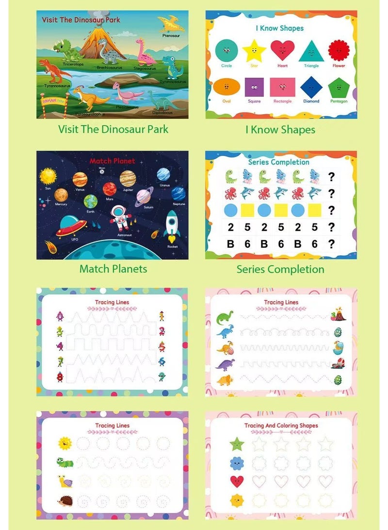Prime Choice Kids Busy Book Montessori Preschool Learning Activity Book with Reusable Stickers, 16 Educational Themes, 8 Color Markers, DIY Early Learning Quiet Book for Toddlers Ages 3-6 - Image 4