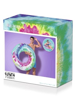 Bestway Bestway Swim Ring Tie Dye 118x117Cm | Inflatable Pool Float | Summer Water Toy | Pool & Beach Toy  - Image 1