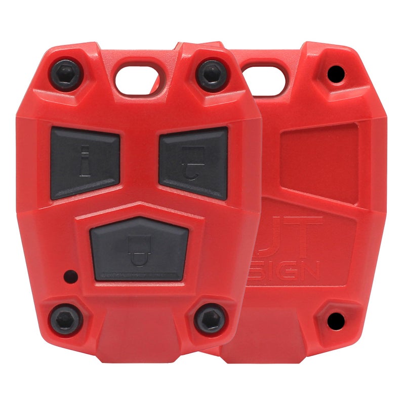 AJT Design ABS Plastic Keyfob for FJ Cruiser 20082014 Key Fob Replacement FJ Cruiser Accessories Made in USA Red
