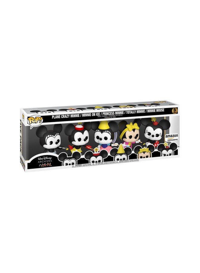 Funko Pop Disney: Minnie Mouse 5 Pack Minnie Pack - Disney Standard Characters - Amazon Exclusive - Collectable Vinyl Figure - Gift Idea - Official Merchandise - Toys for Kids & Adults - Image 1